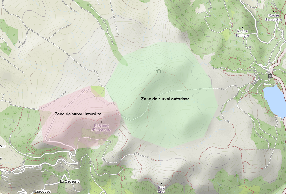 zones de survol